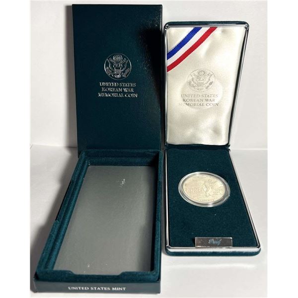 1991 Korean War U.S. Proof Silver Commemorative Dollar