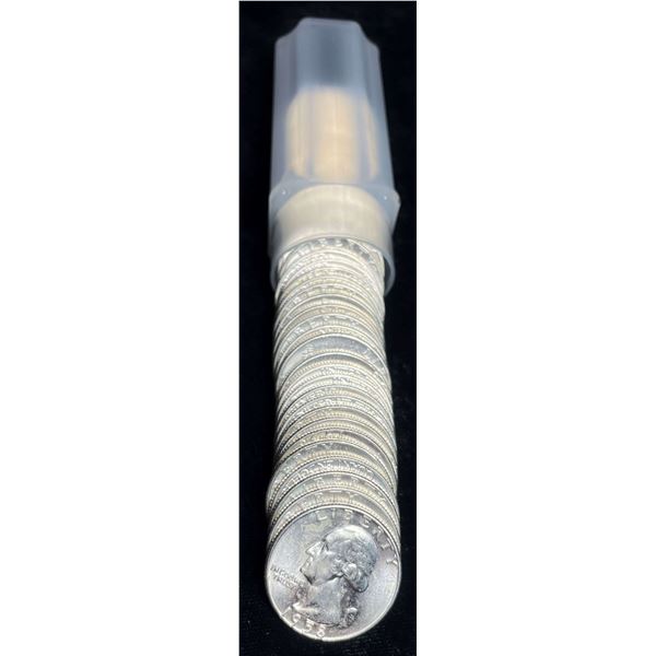 Roll (40-coins) 1958-D Original Mint Condition 90% Silver Quarters