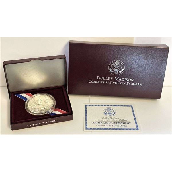 1999-P Dolley Madison Commemorative Silver Dollar