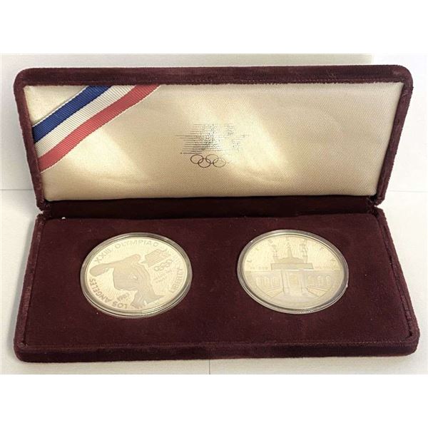 1983/84-S United States Olympic Proof Silver Dollar (2-coin Set)
