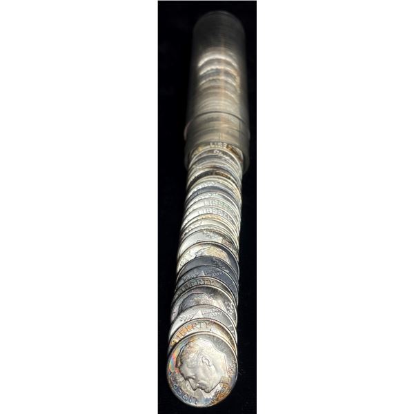 Roll (50-coins) Rainbow 1964-D Original Mint Condition 90% Silver 10c