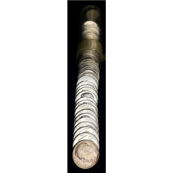 Roll (50-coins) 1958 Original Mint Condition 90% Silver 10c