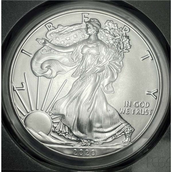 2020 American Silver Eagle PCGS MS70