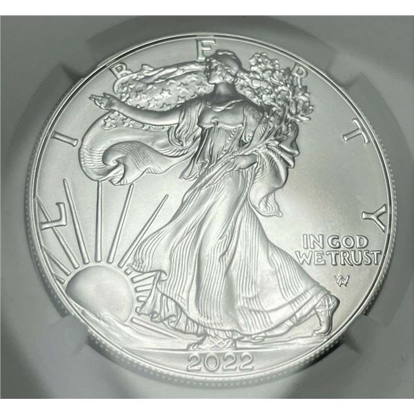 2022 American Silver Eagle Type 2 NGC MS70
