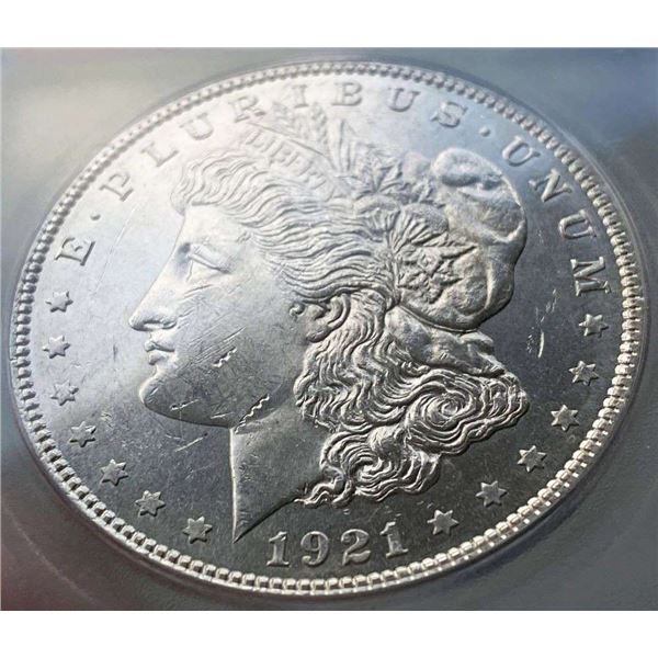 1921 Morgan Silver Dollar MS62 PL