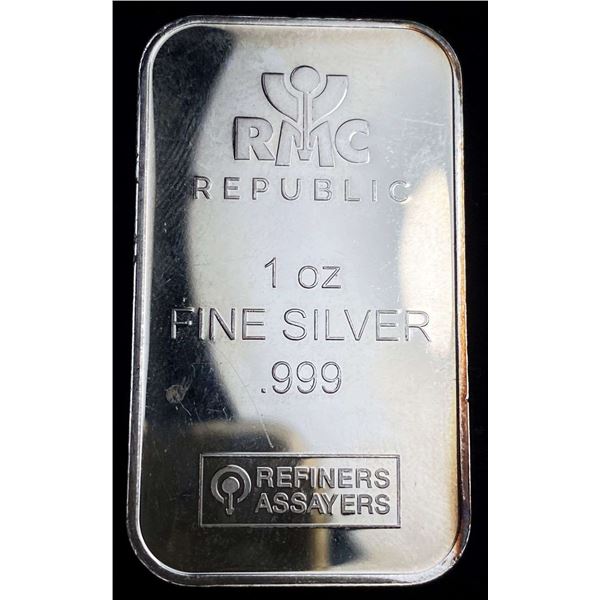 Republic Metals Corporation 1 ozt .999 Silver Bar