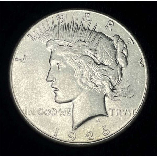 1926-S Peace Silver Dollar AU+