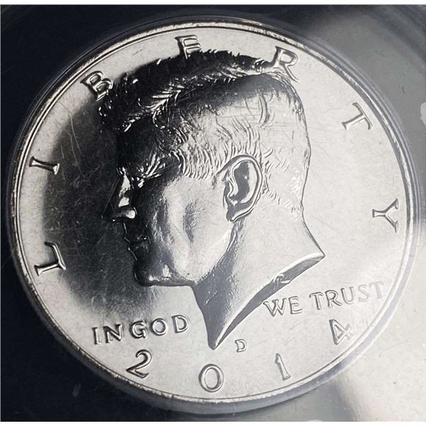 2014-D JFK Half Dollar ANACS SP69 High Relief