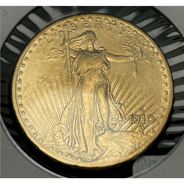 1910-S St. Gaudens $20 Gold XF