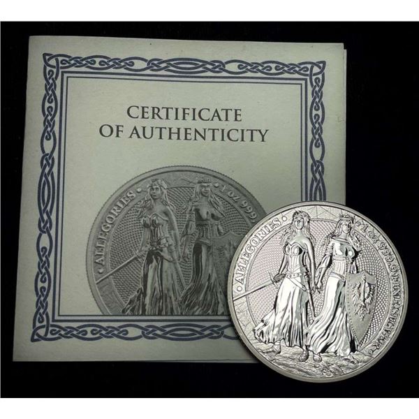 2022 Allegories 5 Mark Germania 1 ozt .9999 Silver