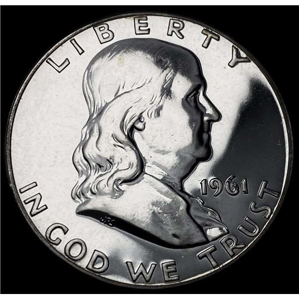1961 Franklin Silver Half Dollar Extremely High Grade Proof