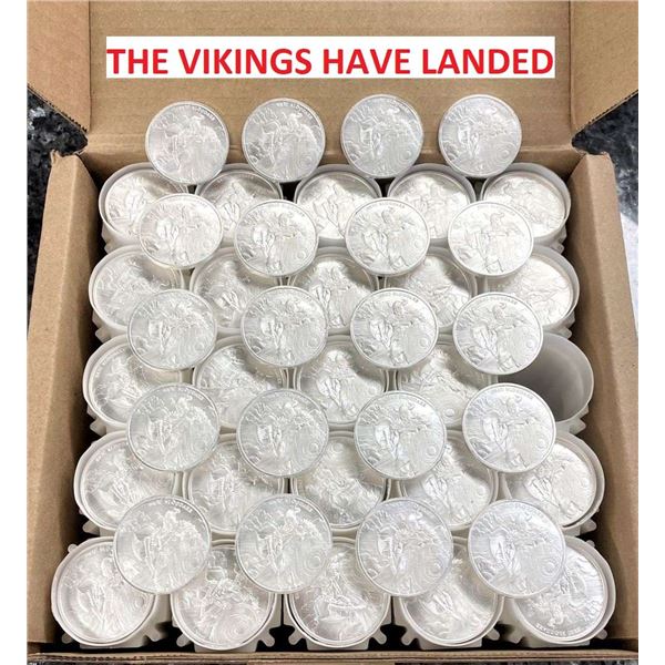 (100-coins) "The Vikings Have Landed" 1 ozt .999 Silver Round