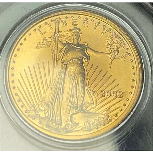 2002 $5 American Gold Eagle 1/10th ozt