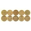 Image 2 : (10) Circulated $5.00 Liberty Gold