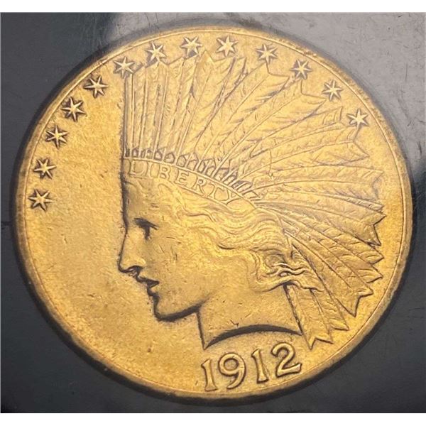 Last Minute! 1912-S Gold Indian Head $10 XF