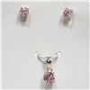 Image 1 : SILVER CUBIC ZIRCONIA SET