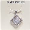 Image 1 : SILVER CUBIC ZIRCONIA  PENDANT