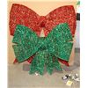 Image 1 : RED CHRISTMAS BOW (32"X36") & GREEN CHRISTMAS BOW