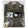 Image 1 : NEW ON TOUR SLATE GREEN POLO SIZE LARGE