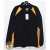 Image 1 : BIZ COLLECTION MEN'S  1/4ZIP FLEECE PULLOVER NAVY/