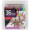 Image 1 : NEW 36PC PREMIUM QUALITY GEL PENS