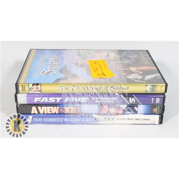 BUNDLE OF ASSORTED DVDS