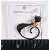 Image 1 : NEW RHINESTONE CAT DESIGN BROOCH