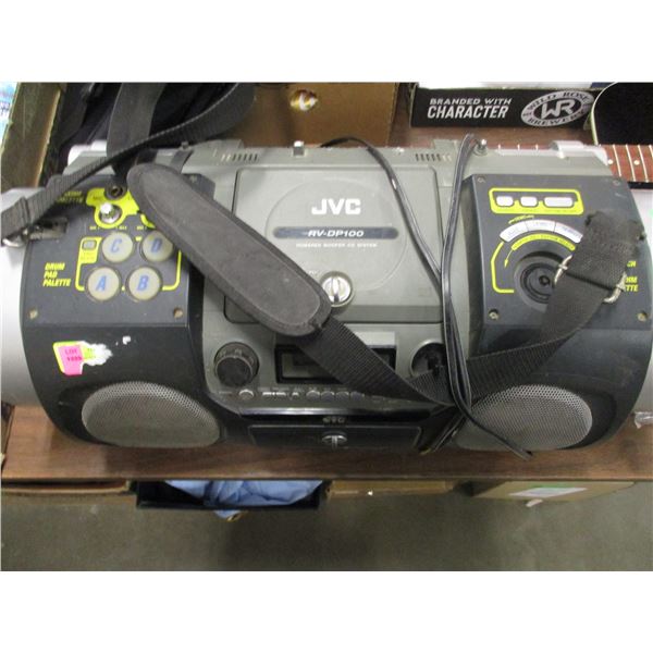 JVC POWERED WOOFER CD SYSTEM (POWERS UP)