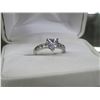 Image 2 : .925 Silver Ring w/Heart Shaped Diamond CZ