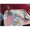 Image 1 : Tray of Die Cast Mini Planes/Cars, Pins, Spoon Set