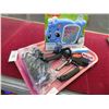 Image 1 : Tray of Fisher Price Toy (New), Luggage Clamps, Hair Clippers