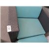 Image 2 : Black Rattan Patio Lounge Chairs w/Footrest (Pair)