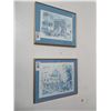 Image 1 : Framed Townhall Prints (2) - 17" x 14"