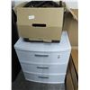 Image 1 : 3 Drawer White Plastic Storage, Steam One Garment Steamer