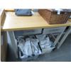 Image 1 : Ultra HD 4' x 2' Wood Top/Metal Base w/2 Drawers Work Table