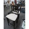 Image 1 : Mahogany Padded Bar Stools (2)