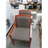 Image 1 : Cherry Floral Pattern Fabric Armchairs (Pair)