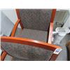Image 2 : Cherry Floral Pattern Fabric Armchairs (Pair)