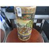Image 2 : Oriental Painted Ceramic Umbrella Stand and Rope