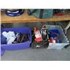 Image 1 : Lot of Ropes, Trickle Charger, Straps, Wire and Sorting Bins