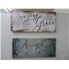 Image 1 : 2-Inspirational Amazing Grace On Canvas - 42" x 19" - 2 X $