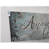 Image 2 : 2-Inspirational Amazing Grace On Canvas - 42" x 19" - 2 X $