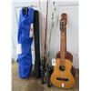 Image 1 : Telleno Guitar, Fishing Poles and Folding Chairs