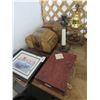 Image 1 : Lot of Bamboo Trunks, Candleholder, Art Set and Plaques