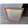 Image 1 : Oak Framed Mirror - 15" x 8" - No Shipping