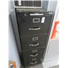Image 1 : Anderson and Hickey 4 Drawer Black Metal File Cabinet