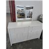 Image 1 : White Wood Dresser w/Mirror