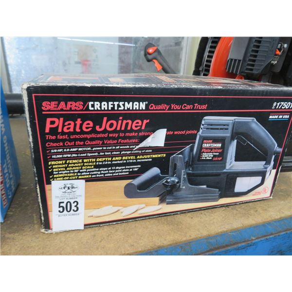 Craftsman Plate Jointer