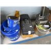 Image 1 : Mop Bucket, Tie Strap, Elbow Reducers, Buckets w/Hardware