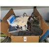 Image 1 : Box of Air Pump, Saw Blades, Heat Shrink Tubing, Abrasives